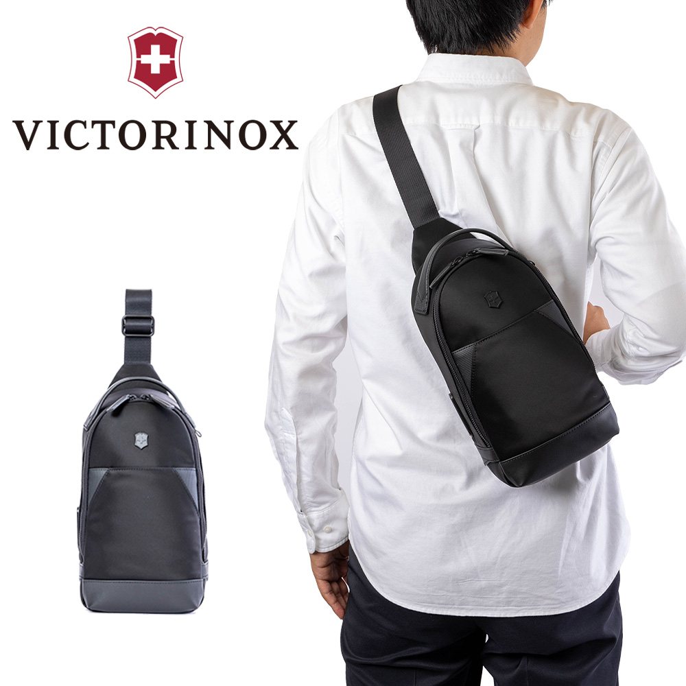 【尖んがり最大限度43倍 | 6/10まで】 ビクトリノックス 上半身御徒面子 VICTORINOX アロックス ネロ スリングバッグ ショルダーバッグ 商行為 御徒面子 メンズ レディース ブランド名 611808