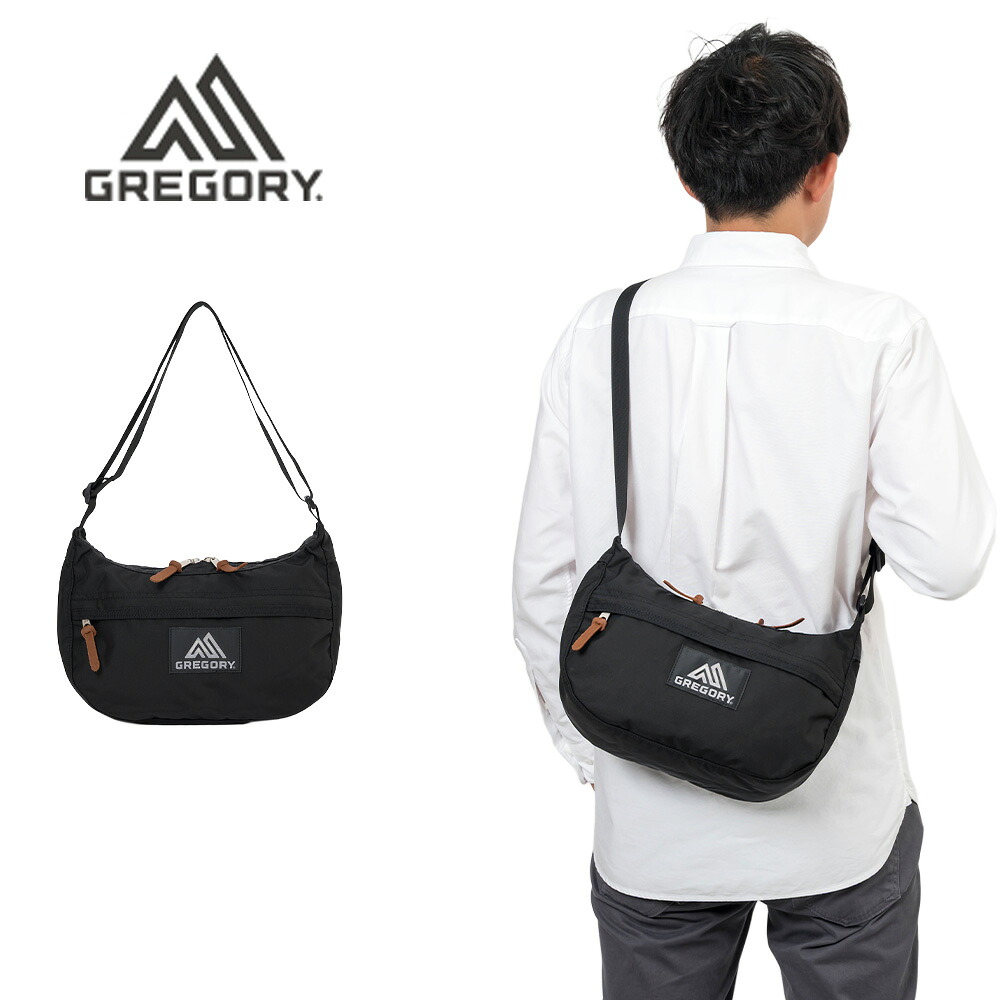 【7/25限定★エントリーで最大P48倍】 【正規取扱店】 グレゴリー ショルダーバッグ GREGORY 6.5L サッチェルS V3 メンズ レディース ショルダー ブランド 三日月型 ハーフムーン 大容量 斜めがけ 斜め掛け 大人 おすすめ 人気 ブラック 08J-29683|カバン専門店 Baracca