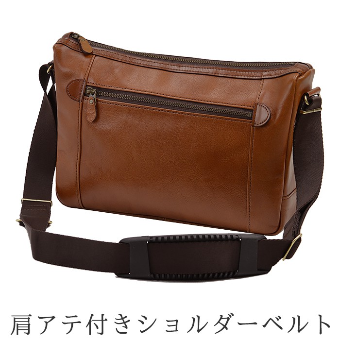 【楽天市場】ショルダーバッグ メンズ 本革 b5 斜めがけ 横型 かっこいい 革 レザー 普段使い 40代 50代 60代 日本製 豊岡製鞄