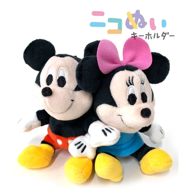 ディズニー【未使用】ダッフィーミニー等ぬいぐるみバッジ4点