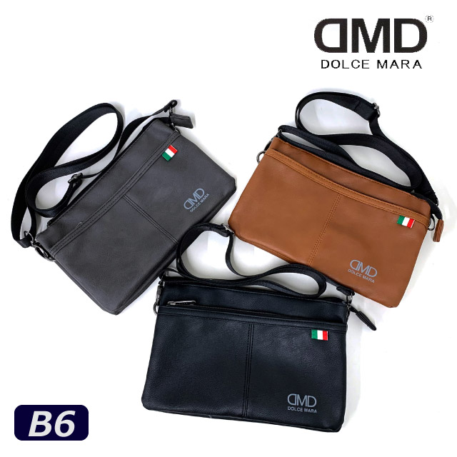 Men's Shoulder Bag Crossbody DOLCE MARA Dolce Mara Shoulder Bag Horizontal DM-006 Bag Men's Bag Crossbody Leather Black Black Camel Gray Business Stylish Present Gift Gift Birthday Christmas Thin Gusset