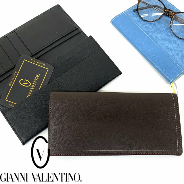 楽天市場】かぶせ長財布 メンズ GIANNI VALENTINO クラスタル 薄