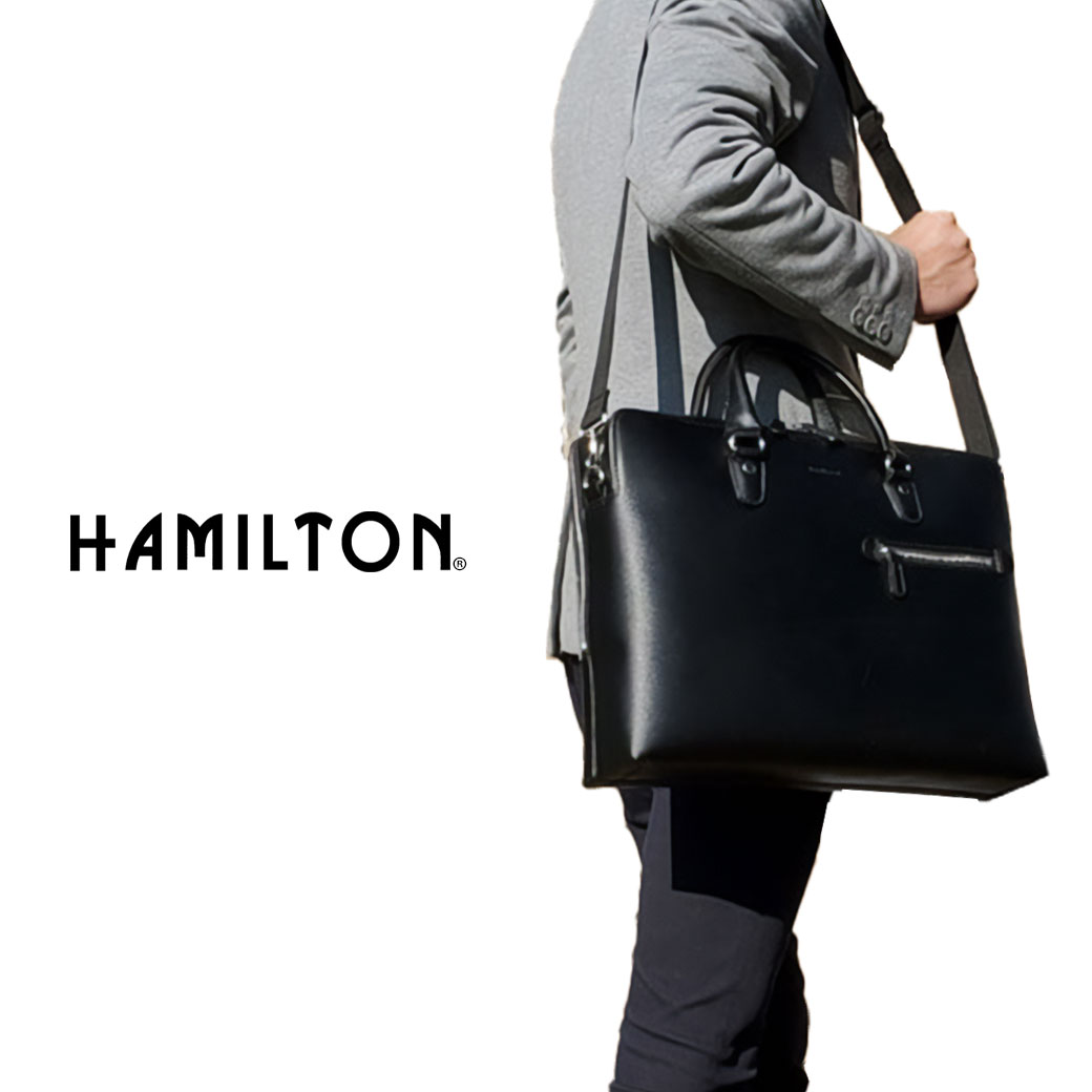 HAMILTON ハミルトン ビジネスバッグ メンズ B4 2way ショルダーバッグ 横型 ビジネスバック 通勤バッグ ブリーフケース メンズ バッグ 斜めがけ ブランド 26691|鞄・財布屋本舗(バッグ・サイフ)