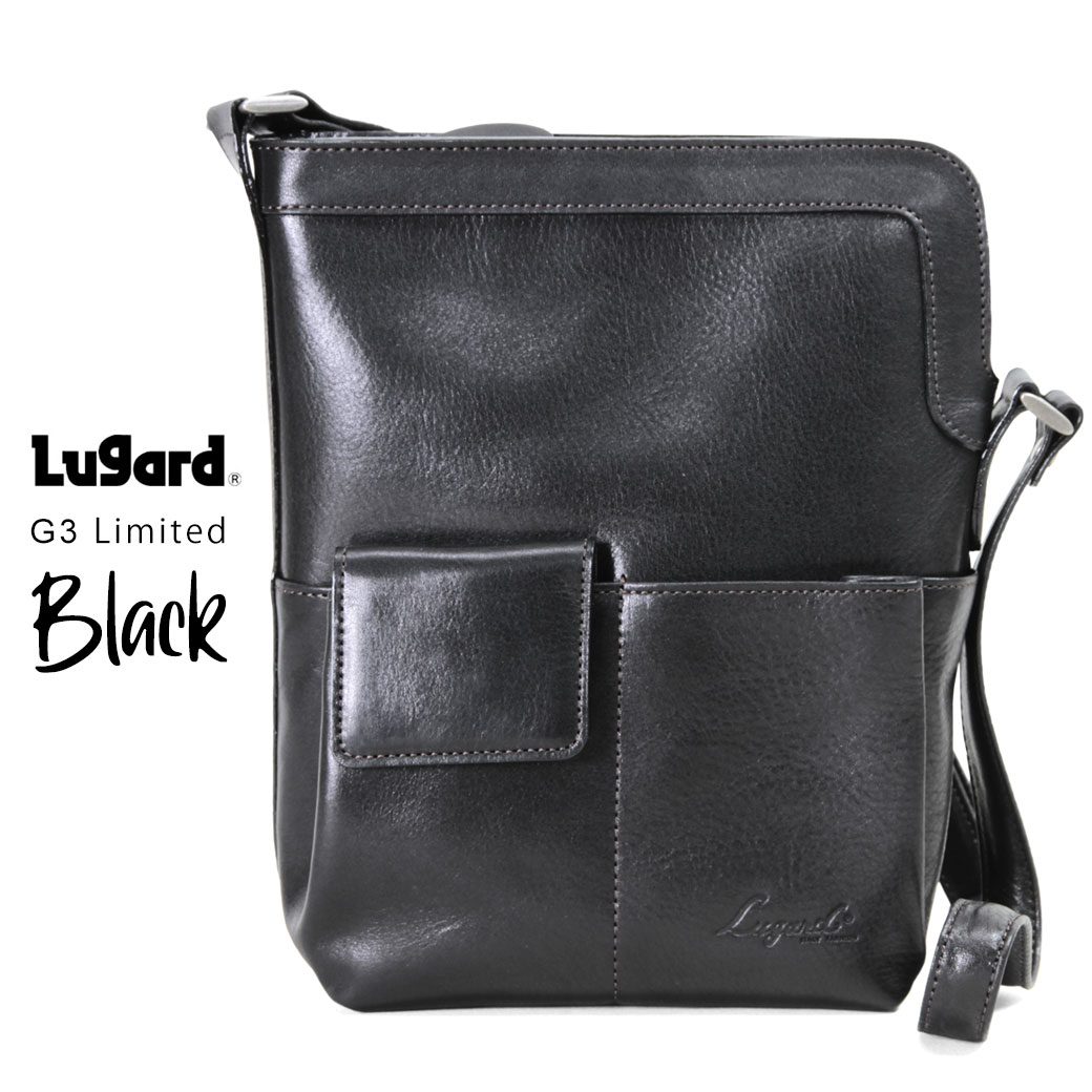 人気定番の新発売 限定カラー ショルダーバッグ メンズ 革 ブランド 本革 Lugard ラガード G3 ジースリー ブラック 斜めがけ バッグ 肩掛け 本革 レザー 軽量 日本製 メンズ バッグ 小さめ 青木鞄 海外旅行バッグ 一番の贈り物