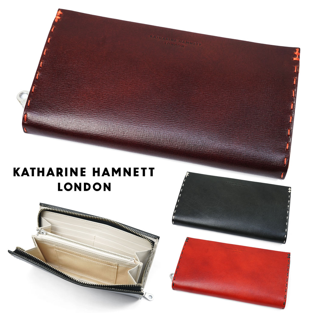 KATHARINE HAMNETT キャサリンハムネット ロンドン カラーテーラード2 長財布 メンズ ラウンドファスナー 本革 カード12枚収納 長サイフ レザー メンズ 財布 メンズ 長財布 ブランド 490-58707 20,790円