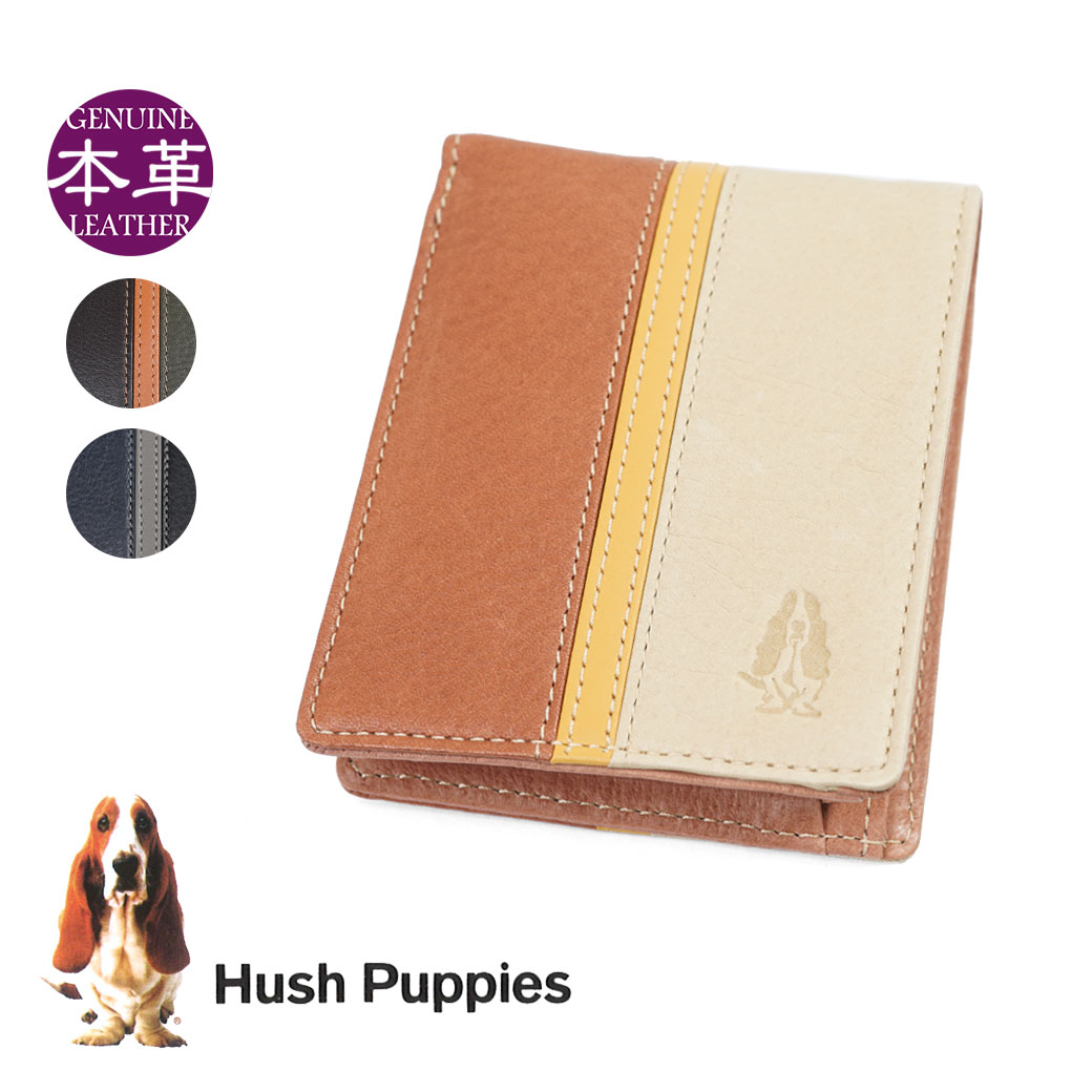 人気商品の 二つ折り財布 メンズ Hush Puppies ハッシュパピー