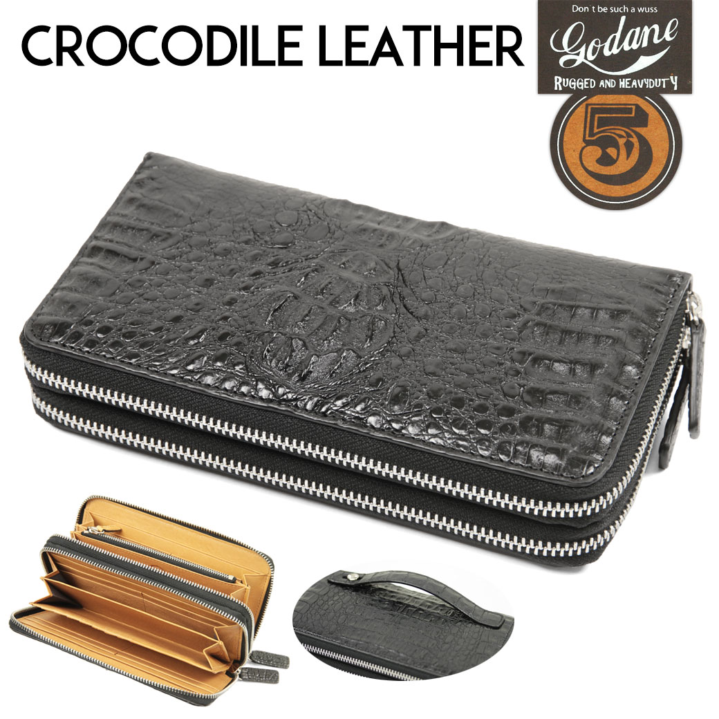 受賞店舗 長財布 メンズ 長サイフ 本革 レザー ワニ革 財布 小銭入れあり 小銭入れ有り ラウンドファスナー Wファスナー ブランド プレゼント ランキング ギフト 送料無料 Coincase Men S 小物 Rakuten Malaysiabd Com