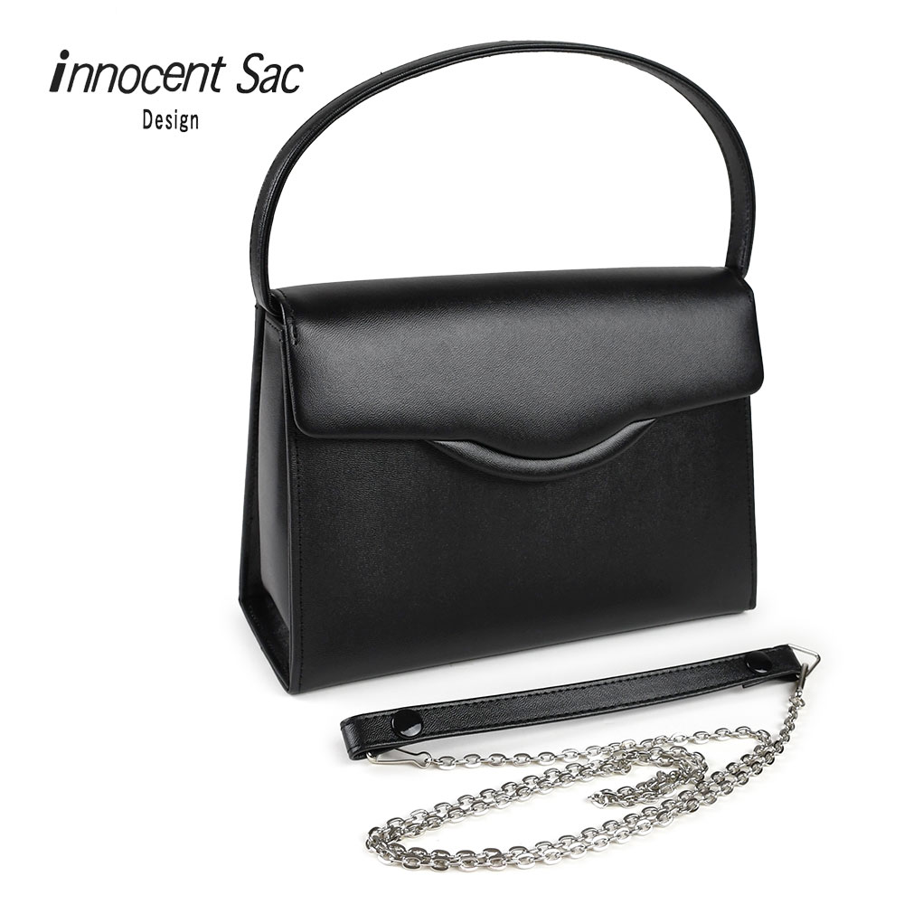 楽天市場】フォーマルバッグ 黒 レディース 本革 日本製 innocent Sac 