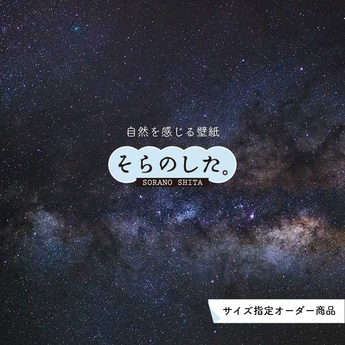 楽天市場 オーダー壁紙 壁紙 写真 アメリカ 星 星空 おしゃれ ロマンチック 宇宙 綺麗 自然 貼りやすい 防カビ 日本製 国産 リメイク 模様替え 店舗 内装 部屋 寝室 キッチン リビング トイレ 風景 景色 かべがみはるこ そらのした Premium かべがみはるこの壁紙工場