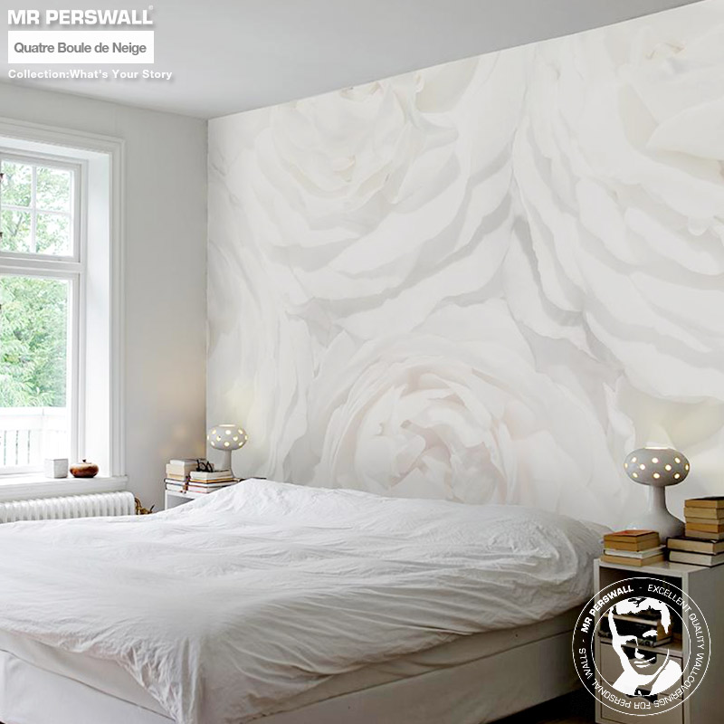 壁紙 貼ってはがせる壁紙 Mr ヴィンテージ Perswall 8巾 ミスターパースウォール Wallpaper What S フリース壁紙 Your Story 花柄 Quatre Boule De Neige 白 ホワイト バラ ローズ 薔薇 北欧 インテリア フリース壁紙 不織布壁紙 スウェーデン製 メンズ かっこいい