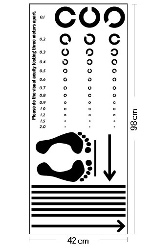 楽天市場 即日発送可能 本舗オリジナルステッカー 視力検査表 ランドルト環 Landolt Ring Fp 0042e 全16色 すぐ発送可能 Posh メーカー直送商品 メーカー直送のため代引き不可 壁紙屋本舗 壁紙屋本舗 カベガミヤホンポ