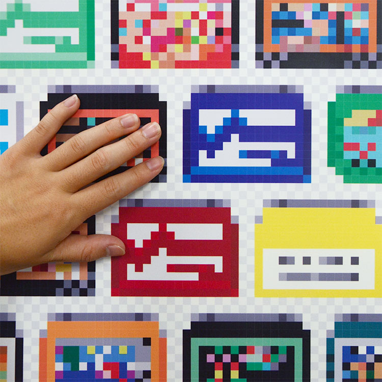 24時間限定 貼ってはがせる壁紙 Walltz ウォルツ 江南 匡晃 Pixel Cartridge 巾1cm 274cm 4パネルセットで販売 受注生産のため10営業日以内で発送 本店は Smartcpns Com