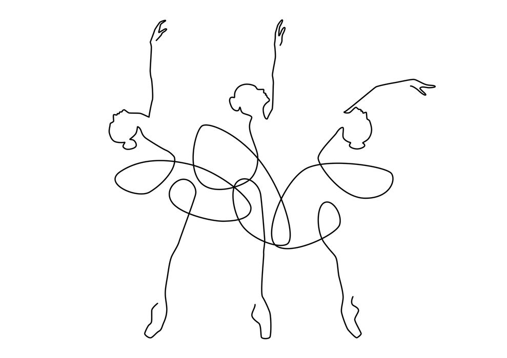 楽天市場 アートパネル 10cm単位でサイズオーダーできる 絵画 壁掛け インテリア 壁飾り キャンバス アート ウォール イラスト ラインアート バレリーナ 壁紙屋本舗 カベガミヤホンポ