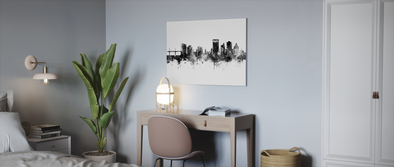 超目玉 楽天市場 アートパネル 10cm単位でサイズオーダーできる 絵画 壁掛け インテリア 壁飾り キャンバス アート ウォール アシュビル シルエット 都市 水彩画 黒 ブラック 壁紙屋本舗 カベガミヤホンポ 人気絶頂 Www Lexusoman Com