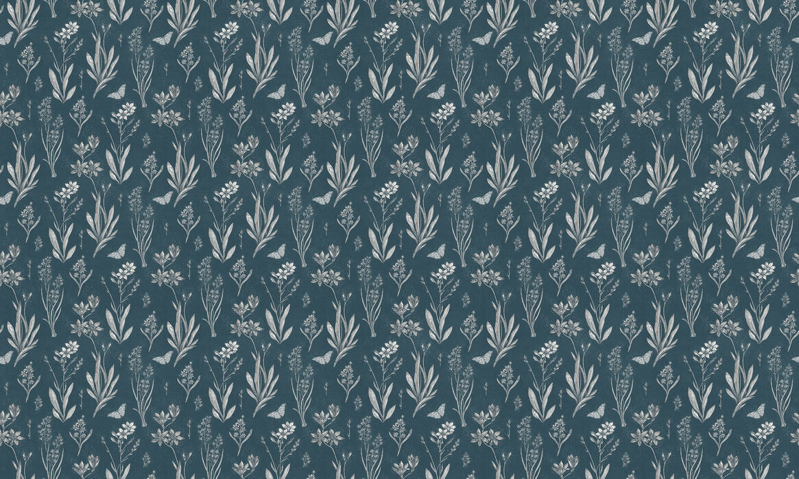 楽天市場 アートパネル 10cm単位でサイズオーダーできる 絵画 壁掛け インテリア 壁飾り キャンバス アート ウォール 花 花柄 イラスト 蝶 パターン 青 ブルー ナチュラル 壁紙屋本舗 カベガミヤホンポ