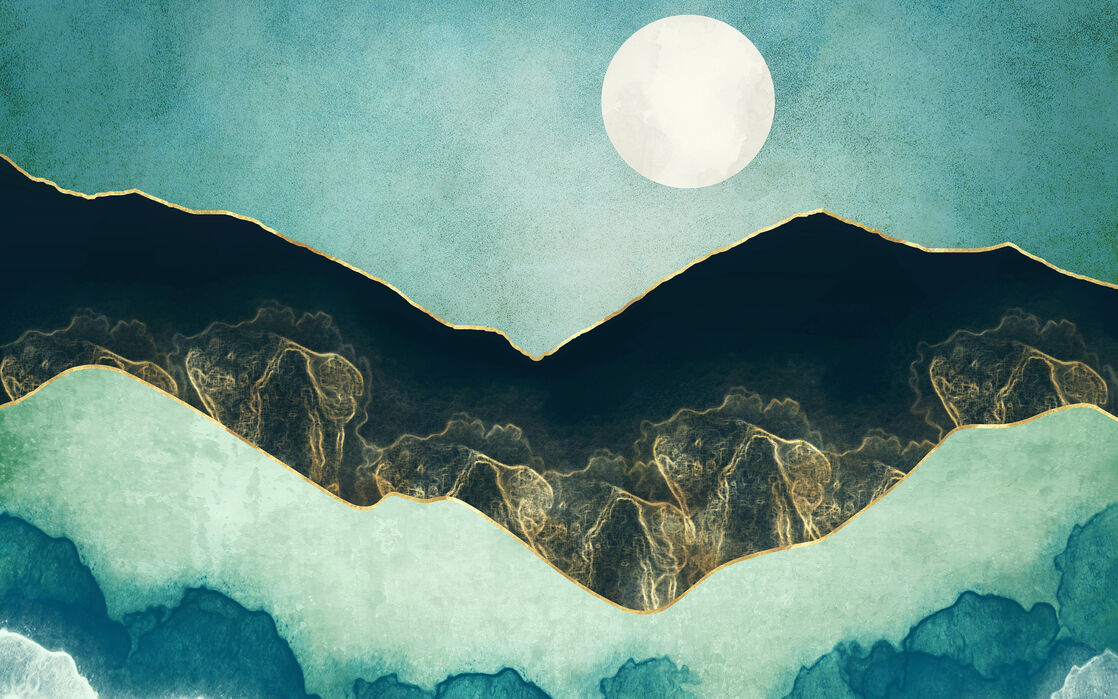 海外輸入 楽天市場 アートパネル 10cm単位でサイズオーダーできる 絵画 壁掛け インテリア 壁飾り キャンバス アート ウォール イラスト 山 月 青 ブルー 壁紙屋本舗 カベガミヤホンポ 最安値に挑戦 Encheres Alsace Fr