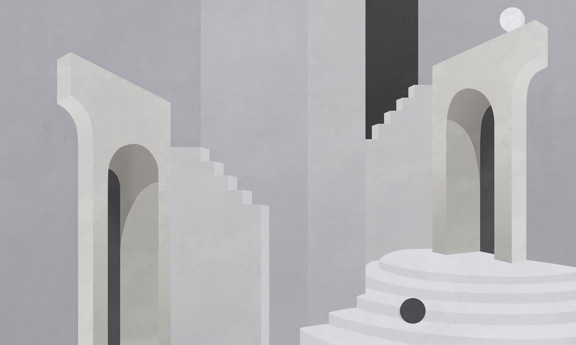 100 本物保証 楽天市場 アートパネル 10cm単位でサイズオーダーできる 絵画 壁掛け インテリア 壁飾り キャンバス アート ウォール 建物 階段 アーチ 幾何学 灰色 グレー 壁紙屋本舗 カベガミヤホンポ 正規激安 Angelamobilemakeup Com