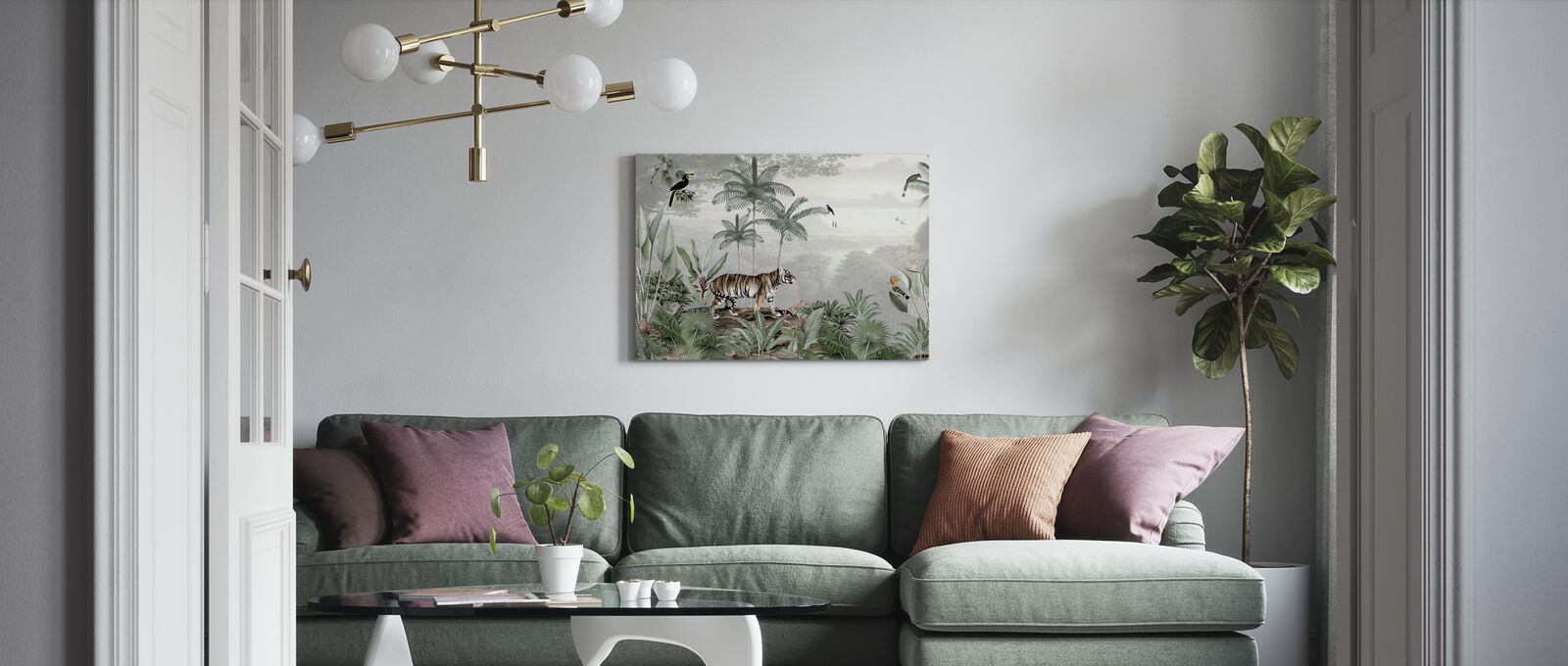 美術パネル 10cm単位で号数命できる 画 飾り インテリア 壁飾り キャンバス アート ウォール ジャングル 森林地 トロピカル タイガー トラ 庭つ鳥 鳥獣 Lindsaymayphotography Com