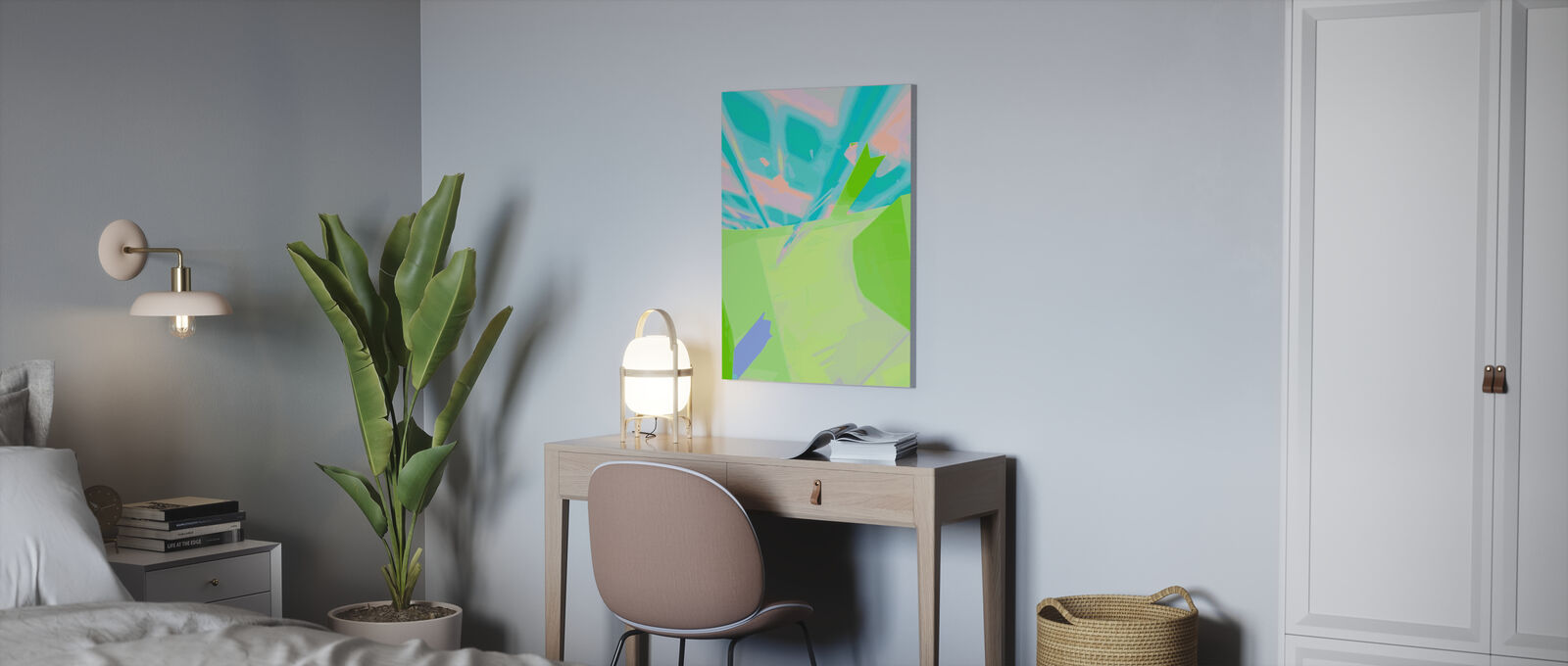 アートパネル 10cm単位でサイズオーダーできる 絵画 壁掛け インテリア 壁飾り キャンバス アート ウォール 抽象画 ピンク 緑 グリーン Butlerchimneys Com