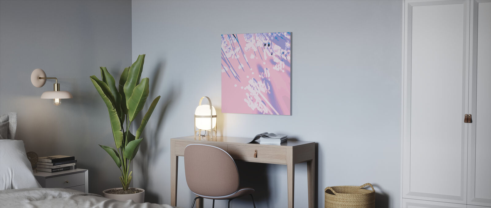 アートパネル 10cm単位でサイズオーダーできる 絵画 壁掛け インテリア 壁飾り キャンバス アート ウォール 抽象画 ピンク 紫 パープル Aplusfinance Blog Com