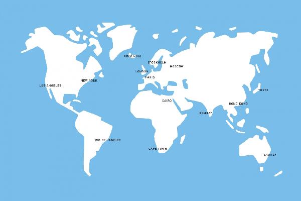 楽天市場 地図 世界地図 ワールドマップの壁紙 輸入 カスタム壁紙