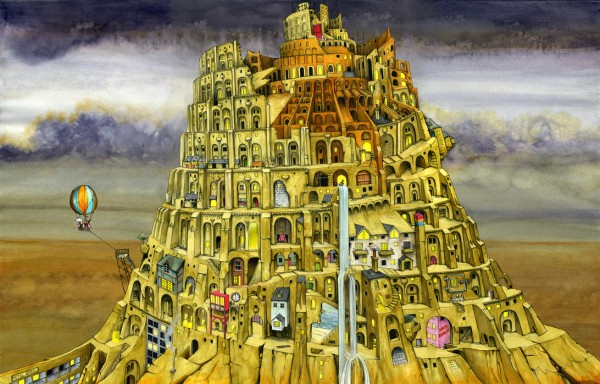 楽天市場 バベルの塔の壁紙 輸入 カスタム壁紙 Photowall Babel