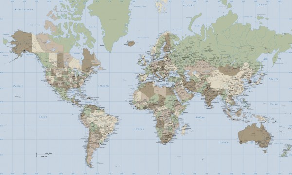 楽天市場 地図 世界地図 ワールドマップの壁紙 輸入 カスタム壁紙