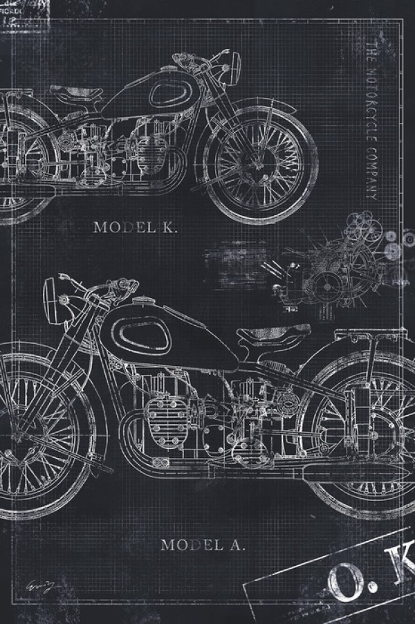 楽天市場 バイク オートバイの壁紙 輸入 カスタム壁紙 Photowall Motorcycle Blueprint Grey 0078 貼ってはがせるフリース壁紙 不織布 海外取り寄せのため1カ月程度でお届け 代引き不可 壁紙屋本舗 カベガミヤホンポ