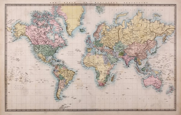 楽天市場 地図 世界地図 ワールドマップの壁紙 輸入 カスタム壁紙 Photowall 1860 Hand Coloured Map E 貼ってはがせるフリース壁紙 不織布 海外取り寄せのため1カ月程度でお届け 代引き不可 壁紙屋本舗 カベガミヤホンポ