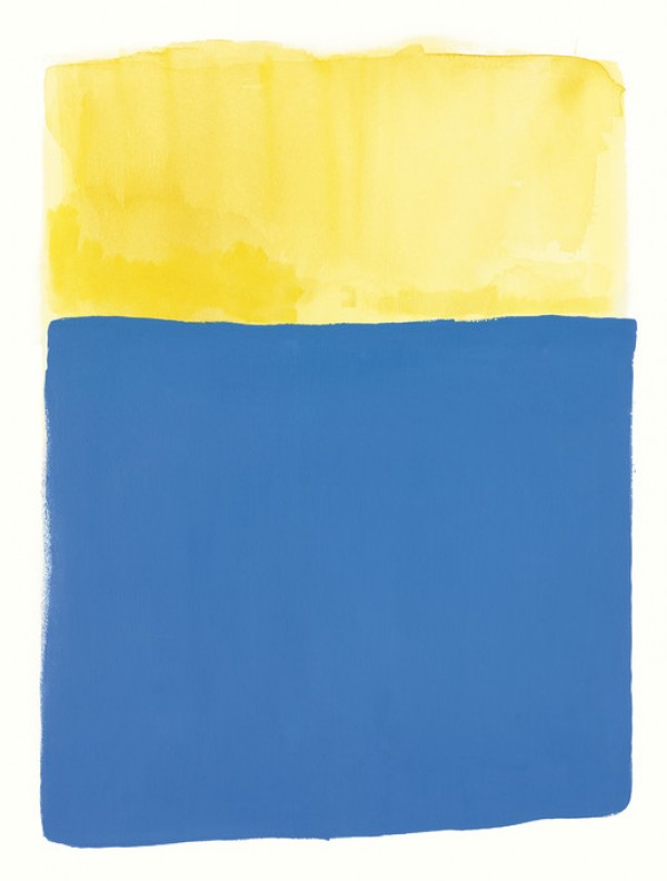 楽天市場 青 ブルー イエロー 黄色 抽象画の壁紙 輸入 カスタム壁紙