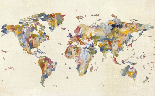 楽天市場 地図 世界地図 マップ ワールドマップ マルチカラーの壁紙 輸入 カスタム壁紙 Photowall Global Palettes Map On Vintage Linen 貼ってはがせるフリース壁紙 不織布 海外取り寄せのため1カ月程度でお届け 代引き不可 壁紙屋本舗