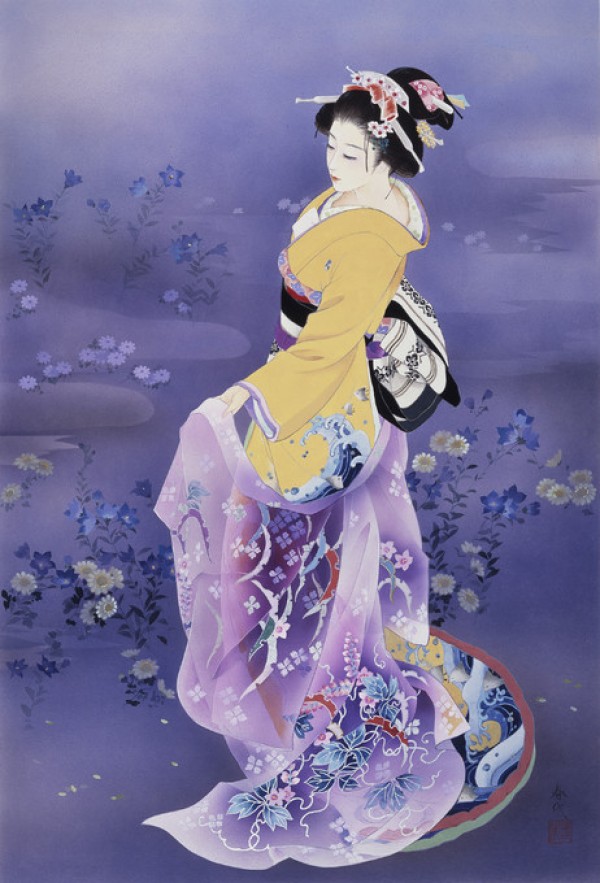 楽天市場 美人画 日本画 アートの壁紙 輸入 カスタム壁紙 Photowall Skiyu Purple Robe 貼ってはがせるフリース壁紙 不織布 海外取り寄せのため1カ月程度でお届け 代引き不可 壁紙屋本舗 カベガミヤホンポ