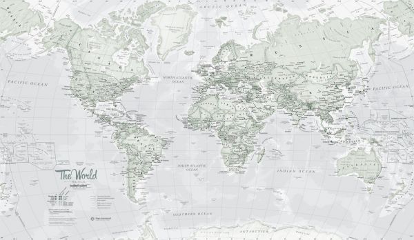 楽天市場 世界地図の壁紙 輸入 カスタム壁紙 Photowall World Map Political Rustic 貼ってはがせるフリース壁紙 不織布 海外取り寄せのため1カ月程度でお届け 代引き不可 壁紙屋本舗 カベガミヤホンポ