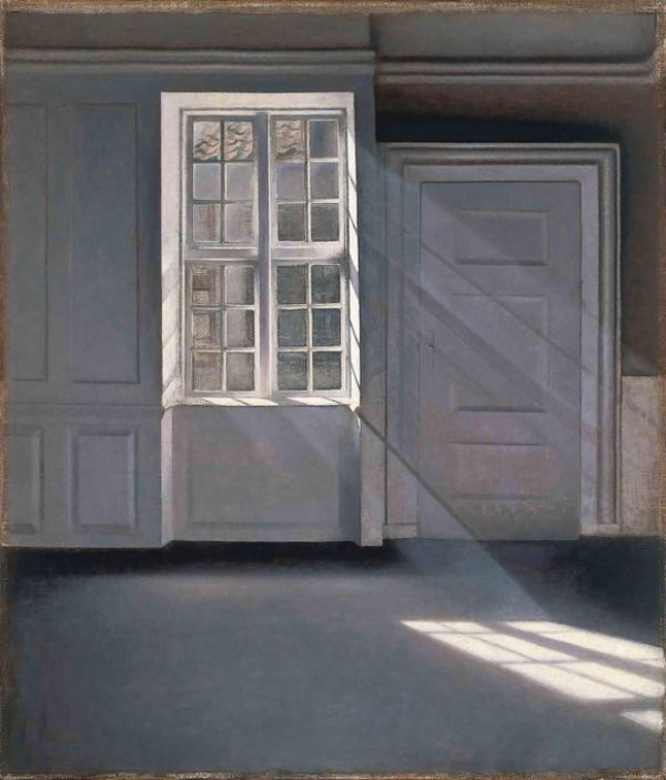 楽天市場 窓枠 ドア 絵画の壁紙 輸入 カスタム壁紙 Photowall Window Sunbeams Vilhelm Hammershoi 貼ってはがせるフリース壁紙 不織布 海外取り寄せのため1カ月程度でお届け 代引き不可 壁紙屋本舗 カベガミヤホンポ