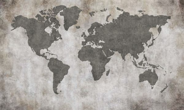 楽天市場 世界地図 モノクロ ビンテージの壁紙 輸入 カスタム壁紙 Photowall Frayed Wall World Map 貼ってはがせるフリース壁紙 不織布 海外取り寄せのため1カ月程度でお届け 代引き 後払い不可 壁紙屋本舗 カベガミヤホンポ