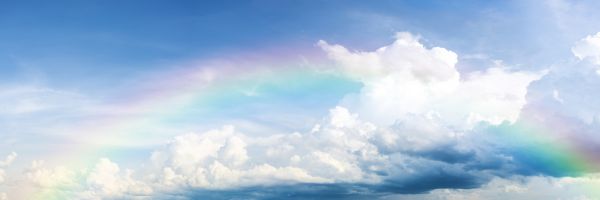 楽天市場 空 雲 虹 レインボーの壁紙 輸入 カスタム壁紙 Photowall Rainbow On Cloudy Sky 貼ってはがせるフリース壁紙 不織布 海外取り寄せのため1カ月程度でお届け 代引き 後払い不可 壁紙屋本舗 カベガミヤホンポ