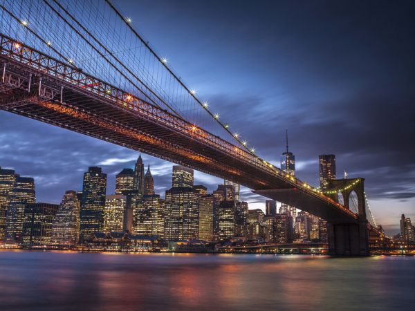 楽天市場 ブルックリン 橋 建物 ビル 夜景の壁紙 輸入 カスタム壁紙 Photowall Illuminated Brooklyn Bridge 貼ってはがせるフリース壁紙 不織布 海外取り寄せのため1カ月程度でお届け 代引き 後払い不可 壁紙屋本舗 カベガミヤホンポ