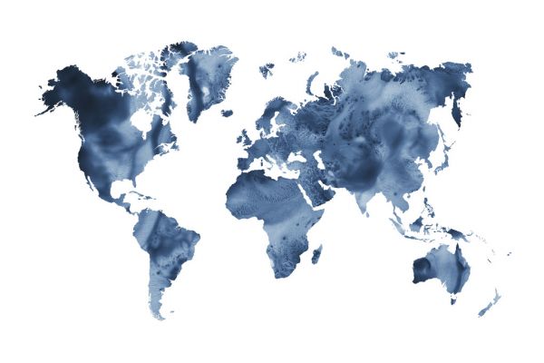 楽天市場 世界地図 ワールドマップ 水彩 青 ブルーの壁紙 輸入 カスタム壁紙 Photowall Watercolor World Navy Blue 貼ってはがせるフリース壁紙 不織布 海外取り寄せのため1カ月程度でお届け 代引き 後払い不可 壁紙 屋本舗 カベガミヤホンポ