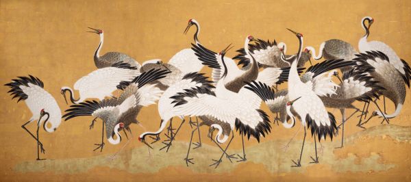 楽天市場 鶴 ツル 鳥 日本画の壁紙 輸入 カスタム壁紙 Photowall Crane Birds 貼ってはがせるフリース壁紙 不織布 海外取り寄せのため1カ月程度でお届け 代引き 後払い不可 壁紙屋本舗 カベガミヤホンポ