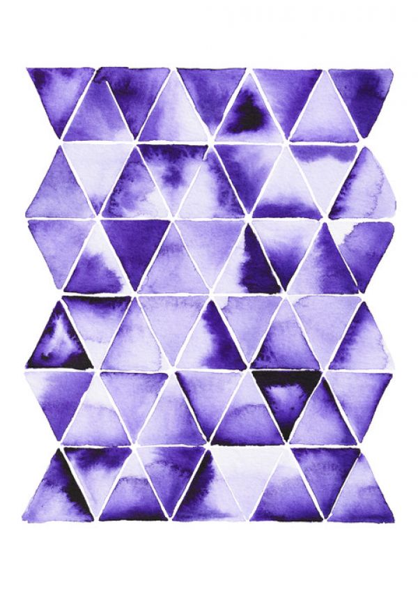楽天市場 三角 幾何学 水彩 紫 パープルの壁紙 輸入 カスタム壁紙 Photowall Purple Triangles 228 貼ってはがせるフリース壁紙 不織布 海外取り寄せのため1カ月程度でお届け 代引き不可 壁紙屋本舗 カベガミヤホンポ