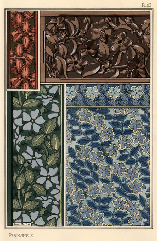 楽天市場 ニチニチソウ 花 モチーフ 図案集 パターン アールヌーボー マルチカラーの壁紙 輸入 カスタム壁紙 Photowall Periwinkle Anna Martin 貼ってはがせるフリース壁紙 不織布 海外取り寄せのため1カ月程度でお届け 代引き 後払い不可