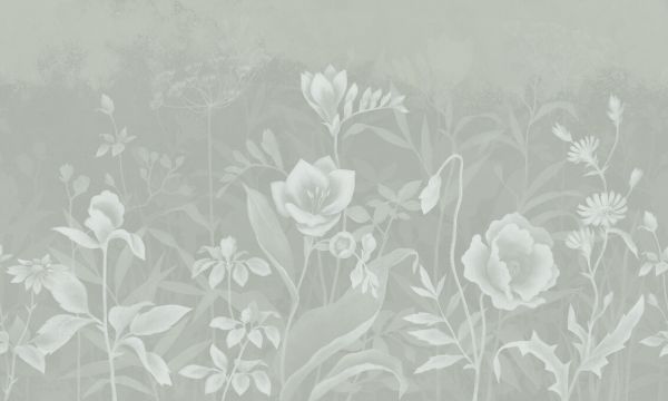 楽天市場 花 イラスト 緑 グリーンの壁紙 輸入 カスタム壁紙 Photowall Gentle Botanical Green 貼ってはがせるフリース壁紙 不織布 海外取り寄せのため1カ月程度でお届け 代引き不可 壁紙屋本舗 カベガミヤホンポ