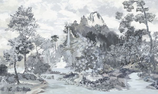 楽天市場 ファンタジー 風景 滝 橋 お城の壁紙 輸入 カスタム壁紙 Photowall Fairytale Scenery Ii 貼ってはがせるフリース壁紙 不織布 海外取り寄せのため1カ月程度でお届け 代引き 後払い不可 壁紙屋本舗 カベガミヤホンポ