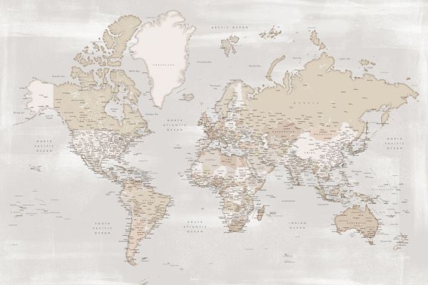 楽天市場 世界地図 ワールドマップの壁紙 輸入 カスタム壁紙 Photowall World Map With Cities 貼ってはがせるフリース壁紙 不織布 海外取り寄せのため1カ月程度でお届け 代引き 後払い不可 壁紙屋本舗 カベガミヤホンポ