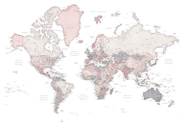 楽天市場 世界地図 ワールドマップの壁紙 輸入 カスタム壁紙 Photowall World Map With Cities 256 貼ってはがせるフリース壁紙 不織布 海外取り寄せのため1カ月程度でお届け 代引き 後払い不可 壁紙屋本舗 カベガミヤホンポ