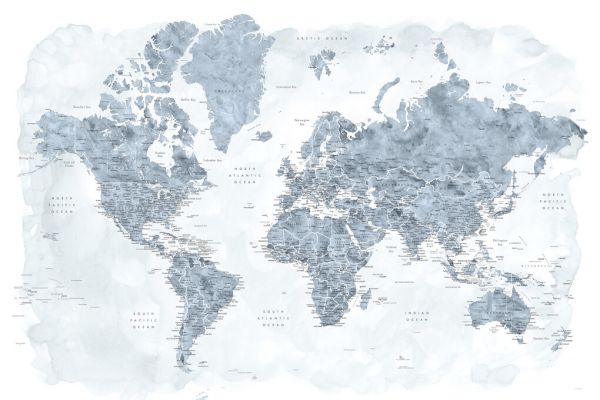 楽天市場 世界地図 ワールドマップ 青 ブルーの壁紙 輸入 カスタム壁紙 Photowall World Map With Cities 貼ってはがせるフリース壁紙 不織布 海外取り寄せのため1カ月程度でお届け 代引き 後払い不可 壁紙屋本舗 カベガミヤホンポ