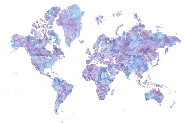 楽天市場 世界地図 ワールドマップ 紫 パープルの壁紙 輸入 カスタム壁紙 Photowall World Map Without Text Iiii 257 貼ってはがせるフリース壁紙 不織布 海外取り寄せのため1カ月程度でお届け 代引き 後払い不可 壁紙 屋本舗 カベガミヤホンポ