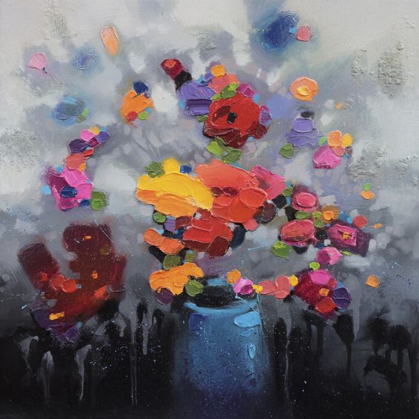 楽天市場 絵画 花 カラフルの壁紙 輸入 カスタム壁紙 Photowall Bouquet 貼ってはがせるフリース壁紙 不織布 海外取り寄せのため1カ月程度でお届け 代引き 後払い不可 壁紙屋本舗 カベガミヤホンポ
