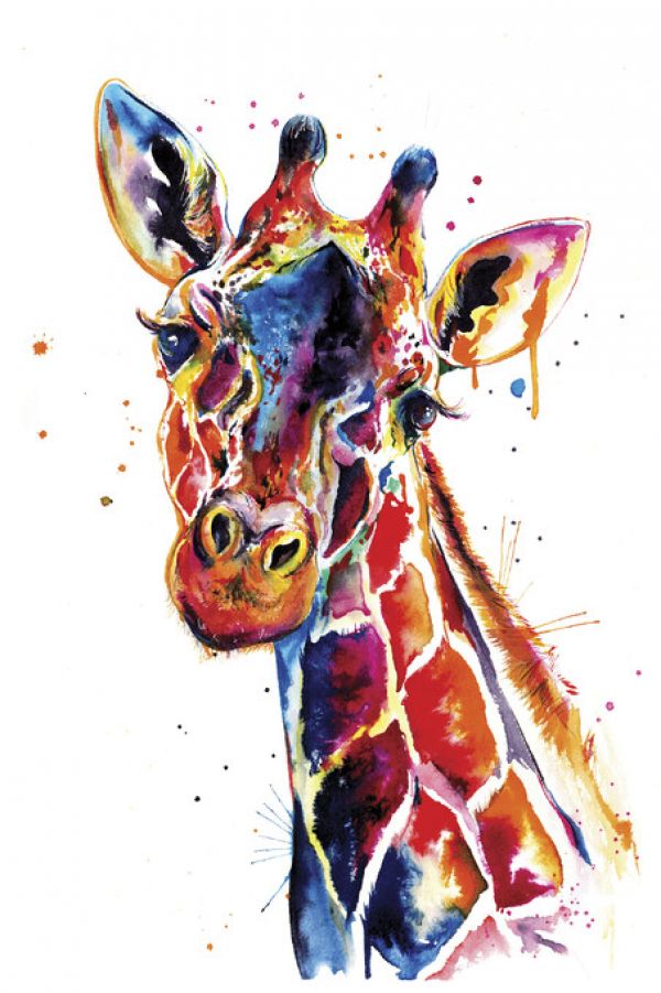 楽天市場 キリン 水彩画 イラストの壁紙 輸入 カスタム壁紙 Photowall Giraffe 貼ってはがせるフリース壁紙 不織布 海外取り寄せのため1カ月程度でお届け 代引き不可 壁紙屋本舗 カベガミヤホンポ