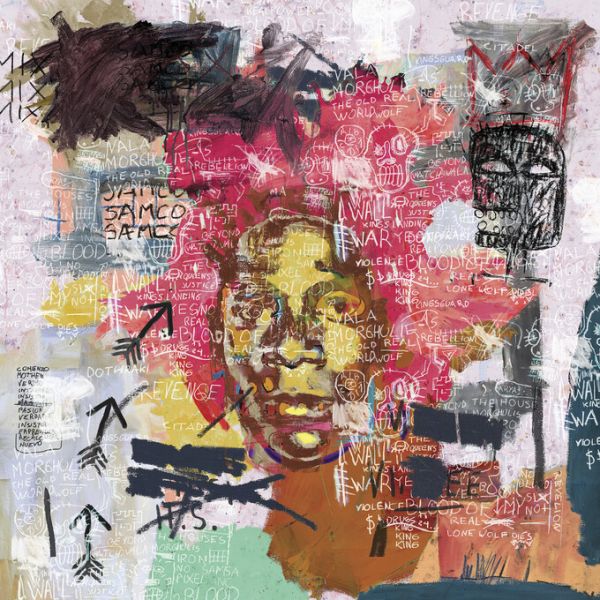 楽天市場 グラフィティアート イラスト カラフルの壁紙 輸入 カスタム壁紙 Photowall Jean Michel Basquiat Portrait 貼ってはがせるフリース壁紙 不織布 海外取り寄せのため1カ月程度でお届け 代引き 後払い不可 壁紙 屋本舗 カベガミヤホンポ